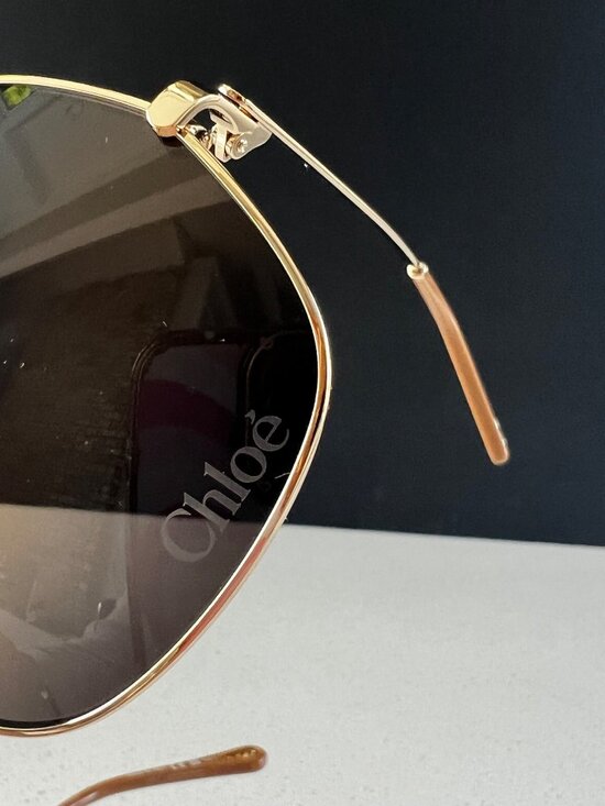 CHLOE Aly CH0282S 002 Sunglasses in Gold & Blue main image 10